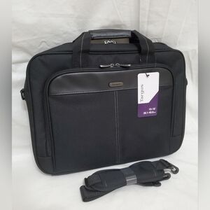 Targus Classic Slim Ergonomic Briefcase Laptop Messenger Travel Office Bag